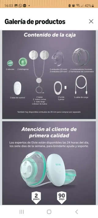 Sacaleches Elvie Stride Doble