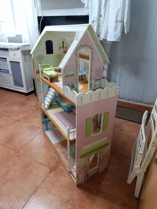 Casa de muñecas, de madera, 117 cm