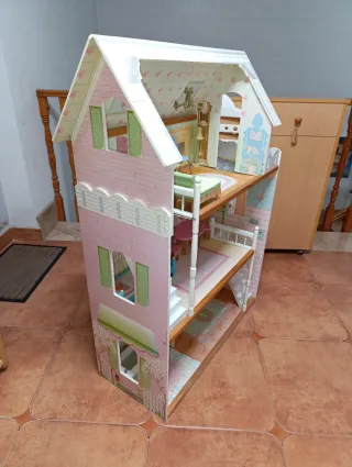 Casa de muñecas, de madera, 117 cm