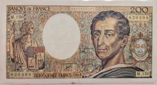 FRANCIA, BILLETE 200 FRANCOS 1992