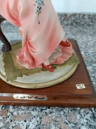 Statua madre e figlio in ceramica