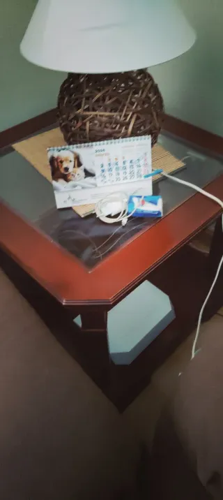 Silla de comedor de madera azul