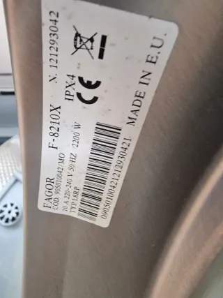 Despiece Lavadora Fagor F=8210X