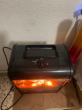 Calefactor Chimenea Pantalla Negra