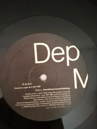 Depeche Mode Everything Counts Maxi Vinilo