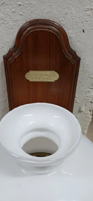 Lámpara Aplique Marinero Madera y Cristal