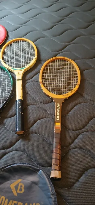 Cuatro Raquetas Tenis Dunlop y Donnay Vintage