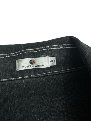 Chaqueta tejana gris oscuro