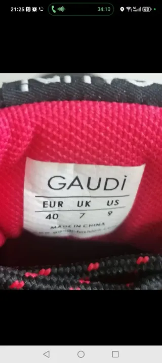 Sneakers donna Gaudi nere multicolore