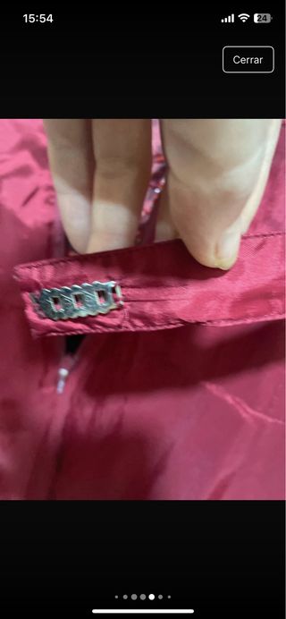 Vestido de fiesta color vino tinto y pedreriA