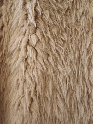 Giacca fluffy beige
