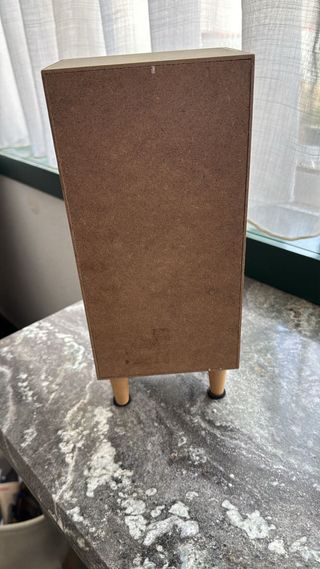 Mini cómoda madeira e vidro