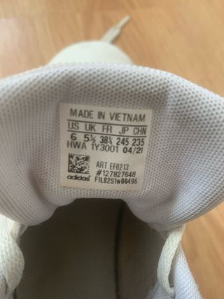 Zapatillas Adidas Blancas Niño Talla 38