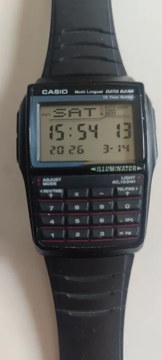Reloj Casio Data Bank DBC-32 Calculadora