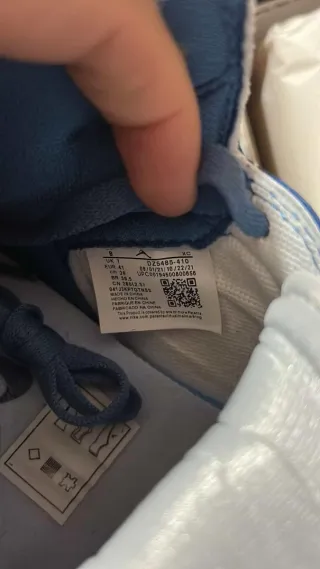 Zapatillas Air Jordan 1 Azul y Blanco