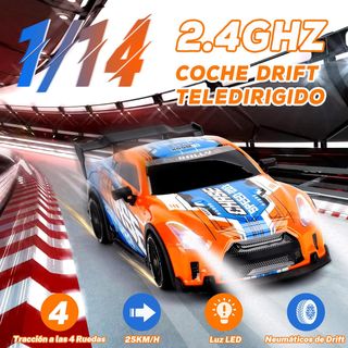 JONRRYIN Coche RC Drift, 1:14 Coche Teledirigido D