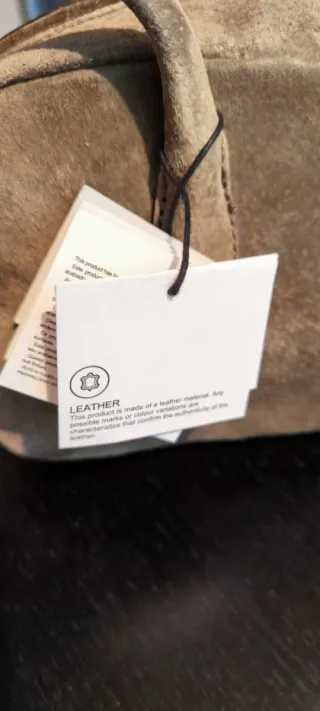 Bolso piel Zara verde pardo