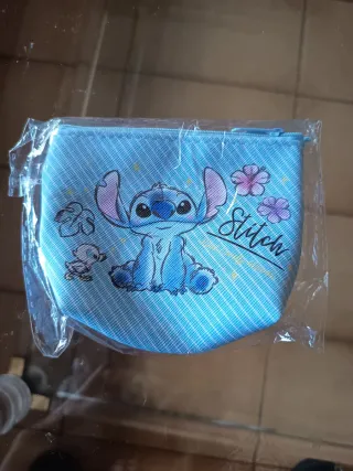 Monedero neceser azul y rosa