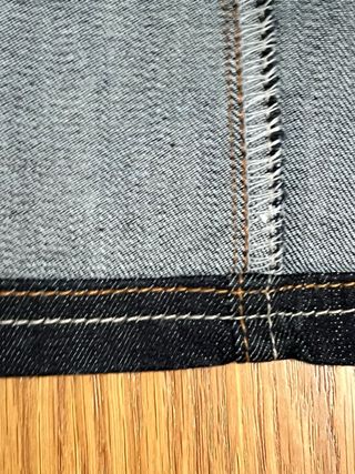 Falda vaquera Kiabi corta talla 42