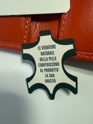 Portafoglio Giorgio Fedon 1919 vera pelle arancion