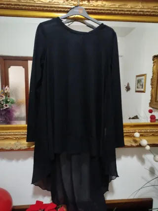 Camicione donna nero taglia unica
