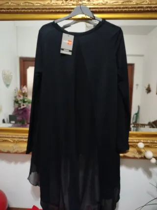 Camicione donna nero taglia unica