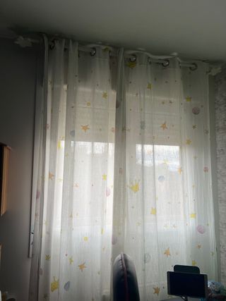 Cortinas dormitorio con barra