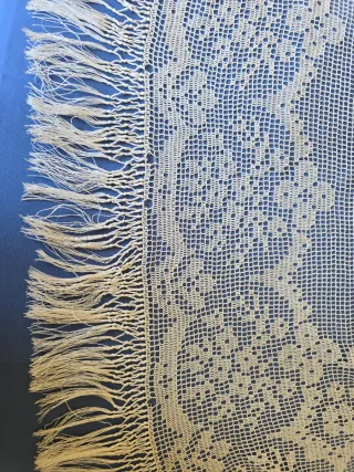 Colcha ganchillo algodón hecha a mano