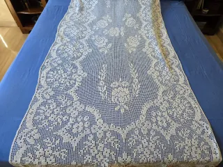 Colcha ganchillo algodón hecha a mano