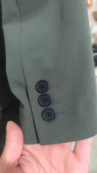 Traje Zara Verde Oliva Hombre