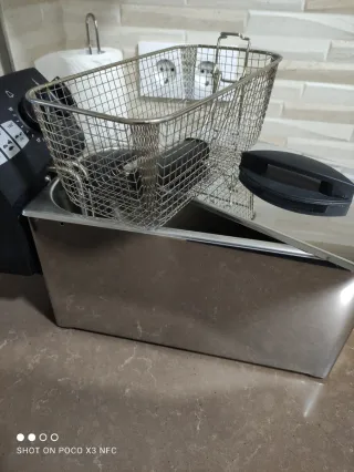 Freidora de acero inoxidable