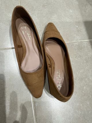 Zapatos ante tacón bajo