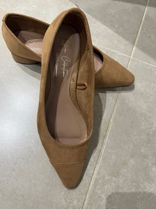 Zapatos ante tacón bajo