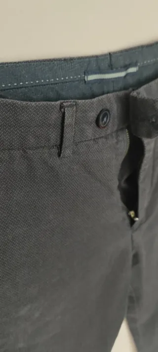 Pantalón de vestir azul oscuro hombre