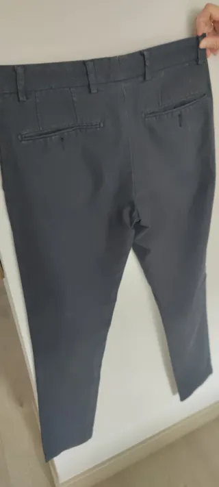 Pantalón de vestir azul oscuro hombre
