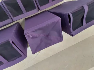 Cajas de zapatos SKUBB Ikea moradas