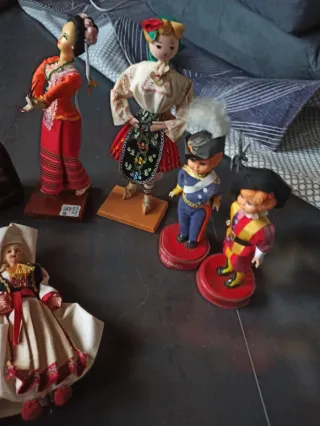 Bambole vintage in stoffa