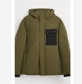 Chaqueta acolchada Zara chico verde