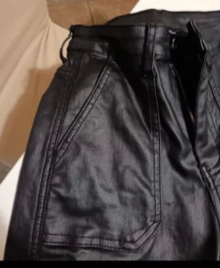 Pantaloni cargo ragazza nero