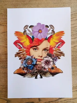 Lámina artística original. Collage digital