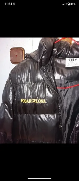 Abrigo FC Barcelona Negro