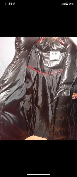 Abrigo FC Barcelona Negro