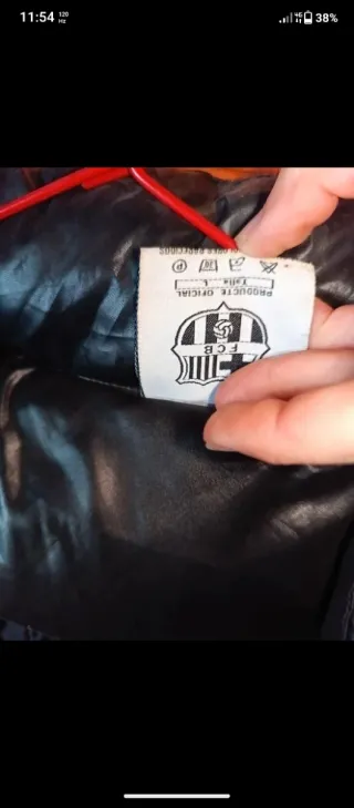 Abrigo FC Barcelona Negro