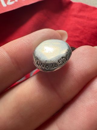 Pulsera Uno de 50 Plata y Cuero