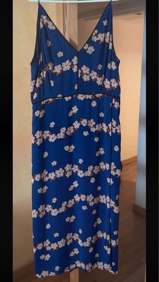 Vestido azul floral Scotch & Soda