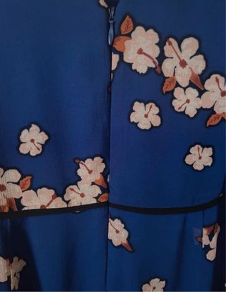 Vestido azul floral Scotch & Soda