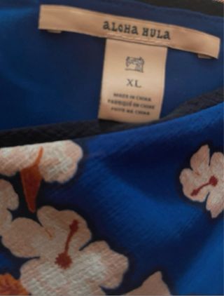 Vestido azul floral Scotch & Soda