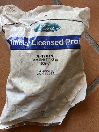 Cinturón Ford A Gris Claro Nuevo