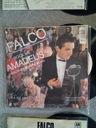 Falco, lote de 3 vinilos single 7" 45 rpm