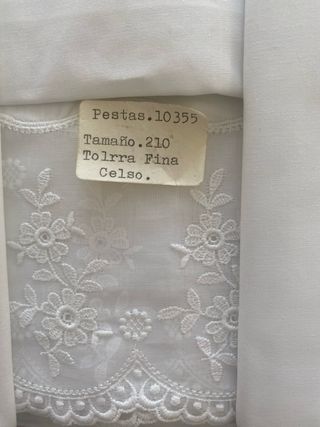 Sábanas Algodón Viuda de Tolra 100x100